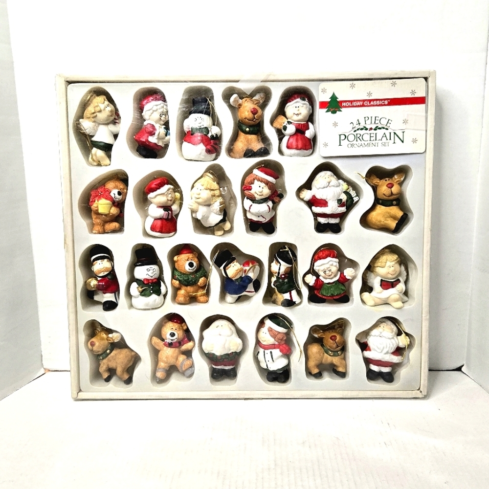 Holiday Classics 24-piece Christmas Ornament Set.